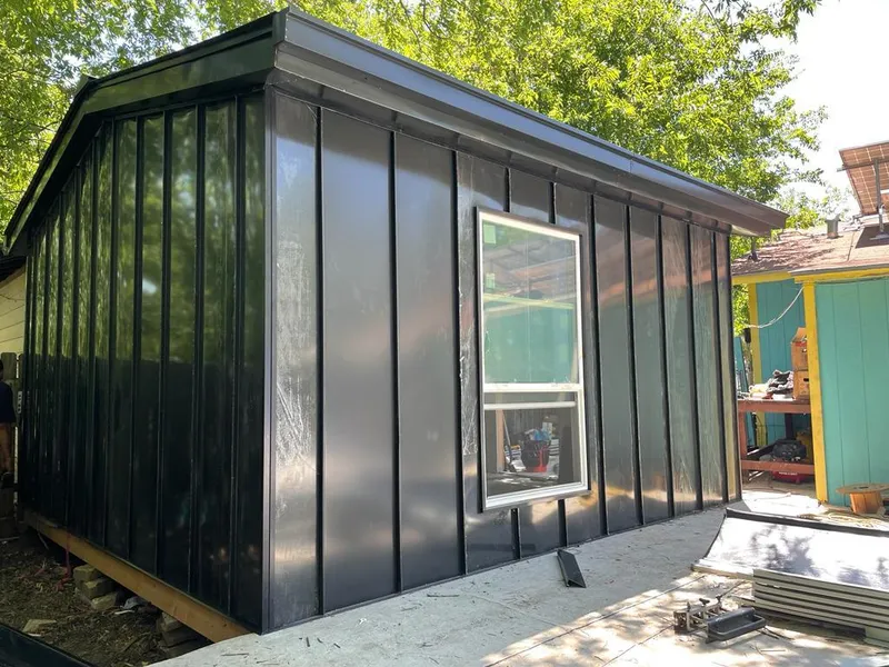 Black standing seam metal wall panels for Metal Roof Installation in Santa Barbara
